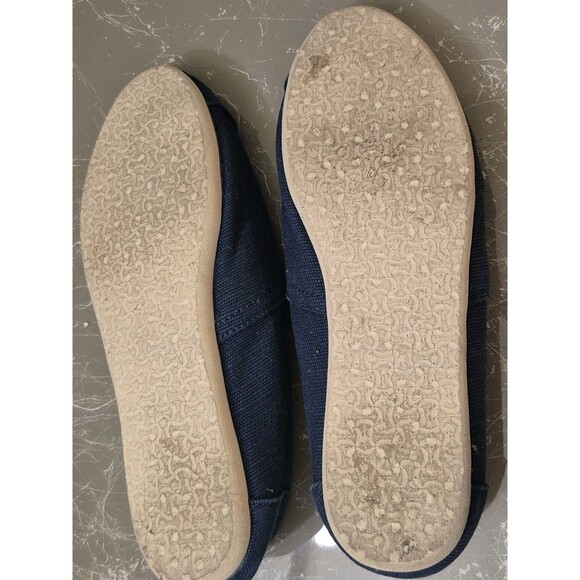 Toms Classic Womens Flats Navy Blue Slip On Shoes,Size 7 - Picture 5 of 5